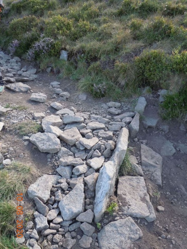Un renvoi d'eau bouché