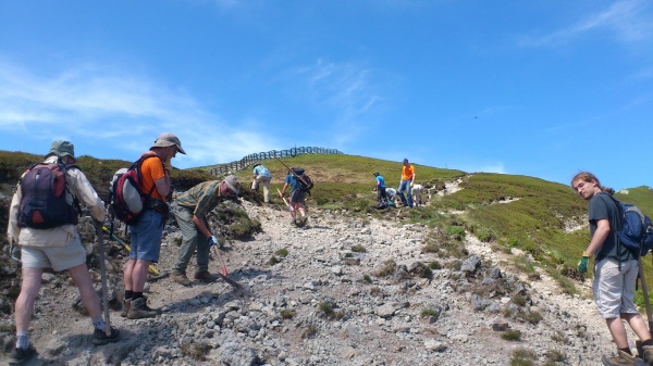 Equipe sur renvois d'eau