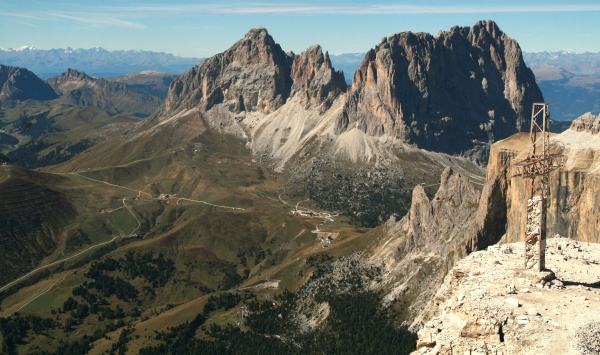 Sassolungo vue du Pordoi